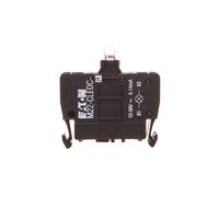 Casquillo LED rojo 12-30V AC/DC abrazadera RMQ titanio 216573