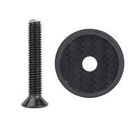 Casquillo Superior de Auriculares de Fibra de Carbono con Tornillo para la mayoría de Las Bicicletas