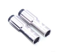 Casquillos de ajuste de cable de engranaje en línea para bicicleta con tornillo de longitud ajustable para afinación precisa del desviador en aplicaciones de carretera y MTB (titanio)