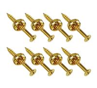 Casquillos de junta de cuello de guitarra negro/dorado/plateado con tornillos, accesorios de guitarra para guitarra eléctrica, paquete de 8 unidades