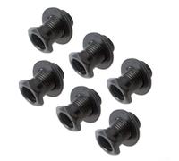 Casquillos roscados hexagonales para clavijas de afinación de guitarra, múltiples opciones de color (negro)