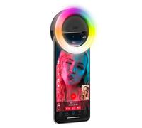 CASR Anillo LED para Selfie, 36 LED, Luces Ajustables, Color Negro