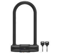 CASR Antirrobo en U Seguridad Certificada FUB 2 & ART 4 - Acero templado Q235, resistente a los roturas, revestimiento de silicona, 30,2 cm, ideal para bicicleta, patinette, scooter y moto