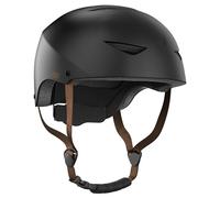 CASR Classic - Casco de Bicicleta y Patinete para niños, Ligero, Resistente, tamaño Ajustable con Clip de sujeción, Certificado EN1078 y EPP, cómodo para niño y niña, Color Negro Mate
