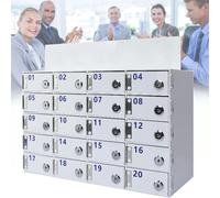 Cassaforte per cellulare con chiavi supporto da parete sicuro per ufficio e aula accesso facile e organizzazione per dispositivi mobili.