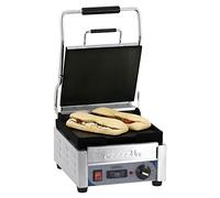 Casselin cgpllppt Grill Panini pequeño Premium Liso - Liso Con Temporizador