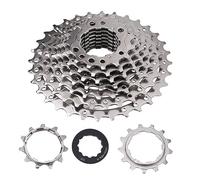 Cassette, 9/10/11/12 Speed 32/36/42/46t Road Bikes Freewheel Cassette Sprocket for Cycling Replacement Accessories (9S 11-32T Silver)