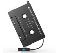 Cassette Adaptador Bluetooth 5.0 Adaptador de Cassette para Coche, Adaptador Auxiliar con Micrófono/Control de Botones Responder Llamada