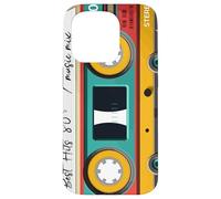 Cassette Audio Música Retro año 1980-80s Mezcla Best of Carcasa para iPhone 15 Pro