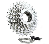Cassette Bicicleta Montaña 7V 12-28T para HG | para acero aleación para resistencia, compatible cuerpo para hg, para suave 7 velocidades, incluye para tuerca bloqueo