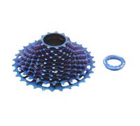 Cassette de 12 Velocidades 32T de Acero, Diseño Hueco Ligero, Bajo Ruido, Pieza para Bicicleta de Carretera - Operación Suave, Cambio Preciso, Fácil Instalación (Azul)