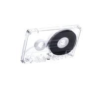 Cassette de sonido transparente de 45 min/60 min/90 min. Opción de sonido visual claro que captura la textura para estudio de música, cinta de casete transparente