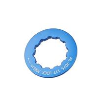 Cassette para Bicicleta Cassettes y piñones Anillo de bloqueo de piñón de cassette para bicicleta de carretera, tapa de volante de 8, 9, 10 y 11 velocidades,piezas de MTB de 11 dientes(Lockring Blue)