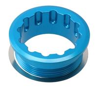 Cassette para Bicicleta Cassettes y piñones Rueda libre de bicicleta Grip, cubierta de aluminio mecanizado por CNC, compatible con cassettes SHIMANO M6100, M7100 y M8100 de 12 velocidades.(Blue)