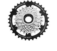Cassette Piñones Rueda Libre 7vel mfm30A Hilo 13-28t Silver CC763025 Sunrac