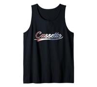 Cassette Red White and Blue Patriotic Throwback USA Camiseta sin Mangas