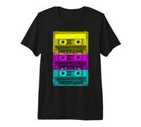Cassette Retro Music 80s y 90s Camiseta Premium
