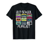Cassette Tape Music Retro 80s Playlist Camiseta