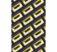 Cassette Tape Notebook: Funny Retro Mix Tape Lined Journal, The Perfect Novelty Nostalgic Music Gift for Anyone Who Loves Music - Yellow Black