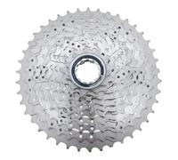 Cassettes y piñones Compatible con cassette de bicicleta Shimano Deore M4100 de 10 velocidades CS-M4100 10S 10V MTB, rueda libre para bicicleta de montaña, 11-42T 11-46T cubierta bloqueo piñón libre(M