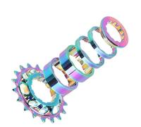 Cassettes y piñones Compatible con el Kit de conversión de Rueda Libre de una Sola Velocidad Tanke, 18 Dientes, piñón de Cassette, aleación de Aluminio 7075 CNC. Cassettes Y PiñOnes para Cassette(18T
