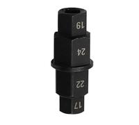 Cassettes y piñones Herramienta para eje hexagonal de motocicleta, cromada y plateada, herramienta de extracción de llave hexagonal, husillo Allen para rueda delantera Cassettes Y PiñOnes para Cassett