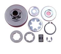 Cassettes y piñones Kit de reparación de cojinetes y arandelas de llanta de tambor de piñón de embrague, compatible con motosierra Stihl 038 MS380 MS381, repuesto de herramienta. Cassettes Y PiñOnes p