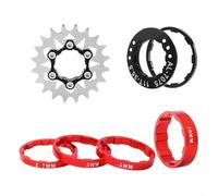 Cassettes Y PiñOnes para Cassette cubierta bloqueo Rueda libre de bicicleta de montaña K8GE, volante de inercia de una sola velocidad, bicicletas de acero, casetes, ruedas dentadas, ruedas libres(20T)