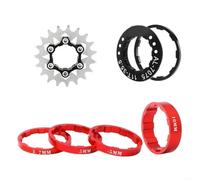 Cassettes Y PiñOnes para Cassette cubierta bloqueo Rueda libre de bicicleta de montaña K8GE, volante de inercia de una sola velocidad, bicicletas de acero, casetes, ruedas dentadas, ruedas libres(19T)