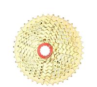 Cassettes Y PiñOnes Rueda Libre for Bicicleta de montaña, 8, 9, 10, 11 velocidades, 40, 42, 46 y 50 T, Accesorios for Cassette Ciclismo(9Speed 11-42T Gold)