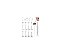 CASSIECA 12Pcs Piercing Labret Acero Quirurgico Piercing Nariz Piercing Oreja para Mujer Hombre Piercing Tragus Helix Labio con Circonita Cúbica Cartílago Monroe Piercing Joyería 18G