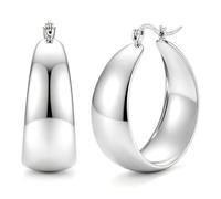 CASSIECA Orecchini Donna Argento 925 Orecchini Cerchio Donna Argento