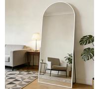 CASSILANDO Arco Espejo de Longitud Completa 165x 60cm Espejo de Piso Blanco