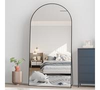 CASSILANDO Arco Espejo de Longitud Completa 193x 86cm Espejo de Piso Negro