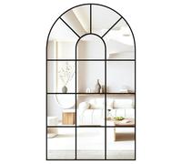 CASSILANDO Espejo de Pared para Ventana arqueado, 105 x 60 cm, Espejo Decorativo, Espejo de vanidad para baño, Dormitorio, salón, Cristal de Ventana, Espejo de Granja para decoración de Pared, Color