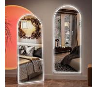 CASSILANDO Espejo LED de cuerpo completo con luz, iluminado, para vestidor, vanidad, dormitorio, atenuación y 3 modos