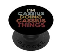 Cassius Name Cassius Personalized Name First Given PopSockets PopGrip Adhesivo