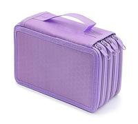 casstaly 1 estuche cuadrado de 4 de 72 agujeros de color sólido para lápices de bocetos, regalo de papelería,