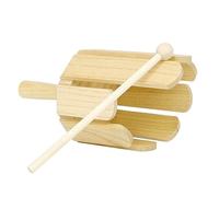 casstaly 1 juego de instrumentos musicales de madera real de ocho tonos y ocho tonos, instrumento de aprendizaje temprano de madera