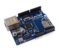 casstaly 1 placa de expansión de red W5100 con ranura para tarjeta SD, placa de expansión de red de conexión rápida, módulo de placa de expansión de red, color azul