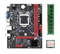 casstaly 1600 Mhz RAM Ranuras Placa base 1155CPU Placa base I3-2130 CPU+1X DDR3 8G RAM LGA 1155 USB 3.0 SATA 3.0