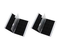 casstaly 2 piezas caja de almacenamiento de tarjetas de memoria de aleación de aluminio soporte de caja de tarjetas TF gran capacidad para 24 accesorios de reemplazo de tarjetas TF