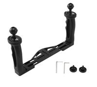 casstaly estabilizador de mano doble cajas de cámaras sub-buceo bandeja/mango impermeable con doble asa para puerto de cúpula caja impermeable