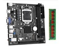 casstaly ITX H61 placa base de escritorio con 1x4G DDR3 1600 MHz RAM CPU LGA 1155 Soporte Hasta 16 GB RAM Ranuras 100M Tarjeta de red Fácil de instalar Fácil de usar