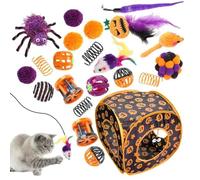 casstaly Juguetes interactivos para gatos, juguete de ratón, accesorios para gatos para ejercicio de mascotas, juguetes beneficiosos para cachorros, 22 unidades