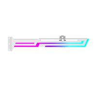 casstaly - Soporte de tarjeta gráfica ARGB para GPU para soporte de GPU con soporte horizontal de altura ajustable, soporte de tarjeta de vídeo Aura Sync para GPU