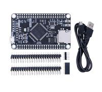 casstaly - Tarjeta de desarrollo STM32F407VET6 con memoria flash de 512 KB, tarjeta de base del sistema STM32 F407, tarjeta de aprendizaje monochip con cable USB.