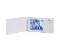 casstaly Tarjeta de Felicitación Vídeo Blanco Cumpleaños 2.4 Pulgadas 128 MB LCD Invitación Regalo Música Tarjeta de Felicitación Descargar Vídeo LCD Tarjeta de Felicitación