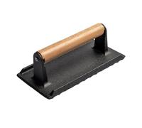 Cast Iron Cooking Weight - Robust Grill Plate, Ergonomic Handle Design, Heat Resistant, Professional Kitchen Utensil | Steak Sealing Process, Sandwich Pressing Action, Barbecue Control Support