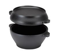 Cast Iron Dutch Pot - Round Oven Pot, High-Performance Dutch Oven Cookware with Double Handles for Bread Baking and Slow Cooking, Round Cast Iron Dutch Oven Pot, Sturdy High-Performance Dutch Dutch